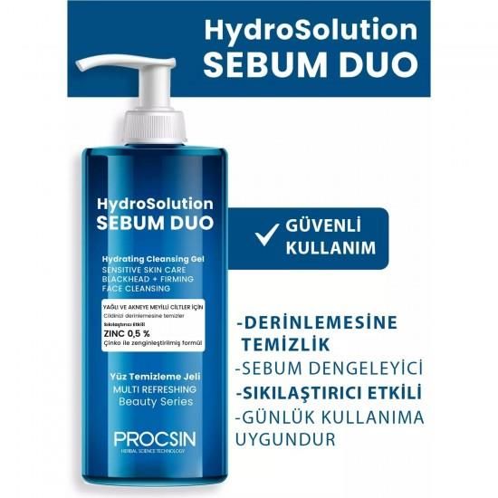Procsin Sebum Duo Hydrosolution Akne Karşıtı Yağ Dengeleyici Yüz Temizleme Jeli 200 ML