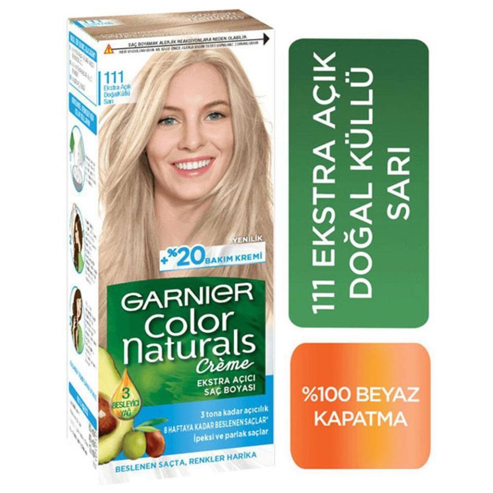 Garnier Color Naturals 111 Extra Açık Doğal Küllü Sarı Saç Boyası