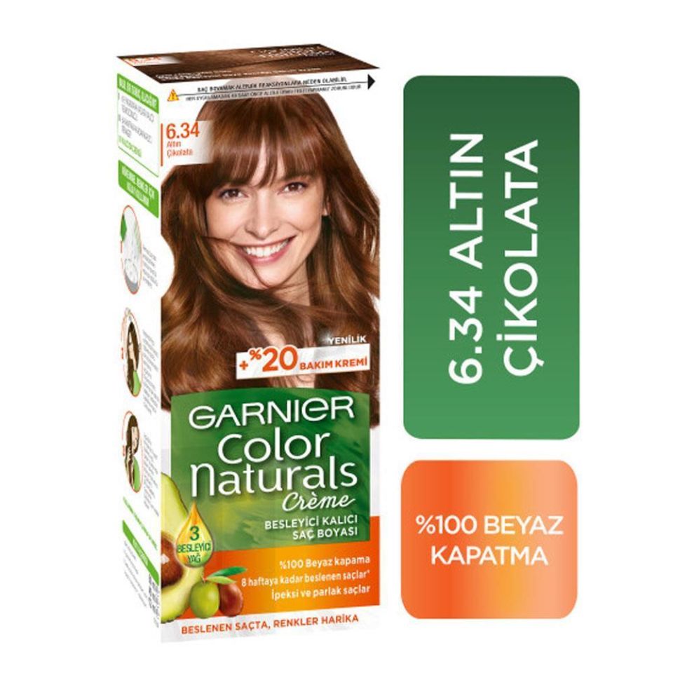 Garnier Color Naturals 6.34 Altın Kumral Saç Boyası