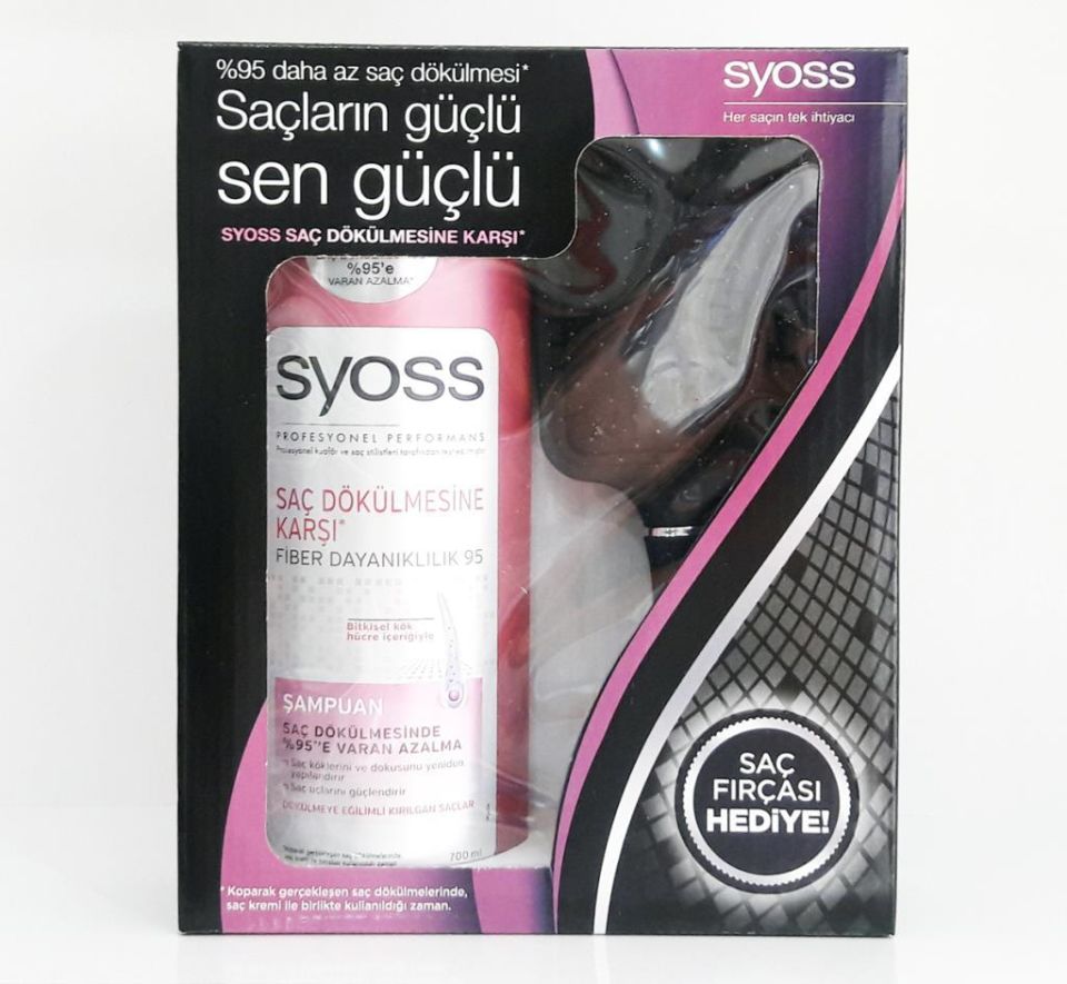 Syoss Şampuan 700 Ml Saç Dökülmesine Karşı + Tarak Hediyeli Fiber