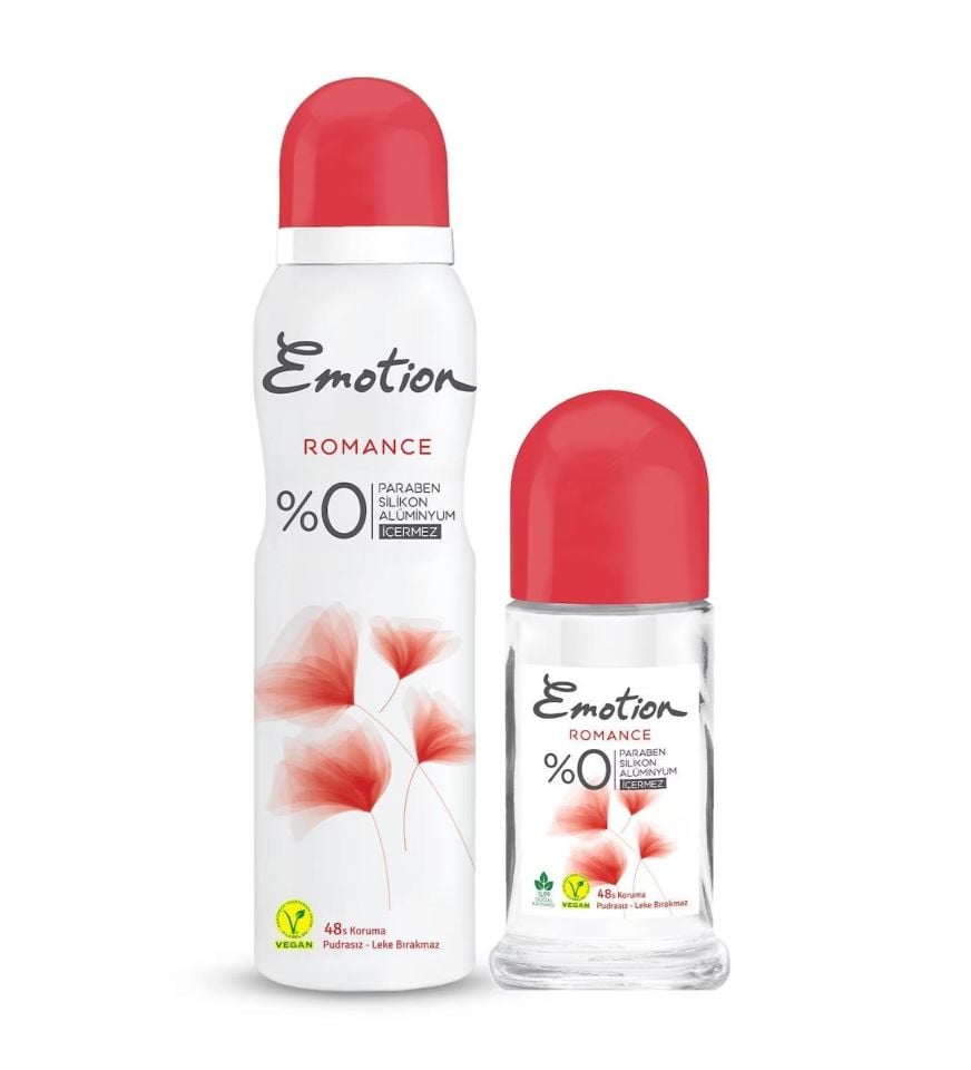 Emotion Romance Roll on 50 Ml + Deodorant 150 Ml