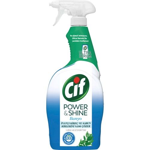 Cif Power-Shine Banyo 750 ML + Ultra Serum Banyo Kireç Çözücü