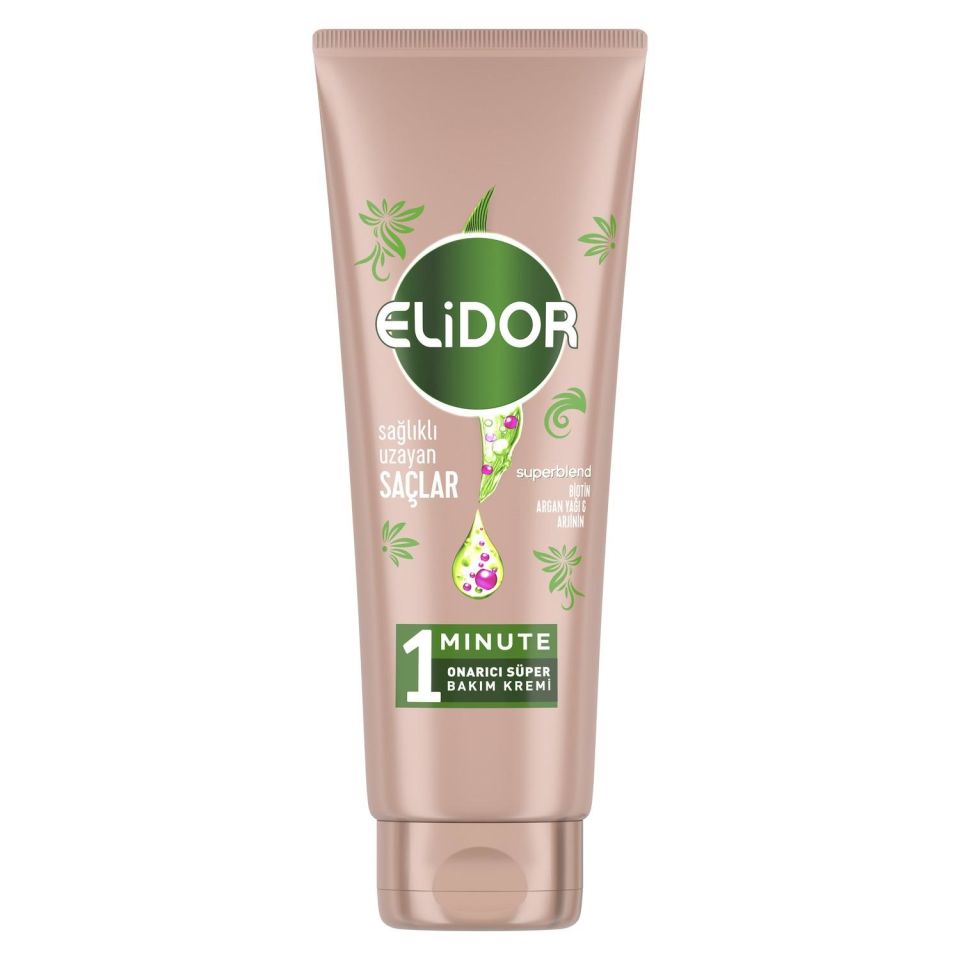 Elidor 1 Minute Onarıcı Süper Saç Bakım Kremi Sağlıklı Uzayan Saçlar 170 ml