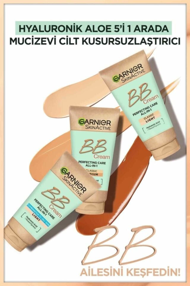 Garnier BB Krem Açık Ton 40 Ml Karma ve Yağlı Ciltler için 5in 1