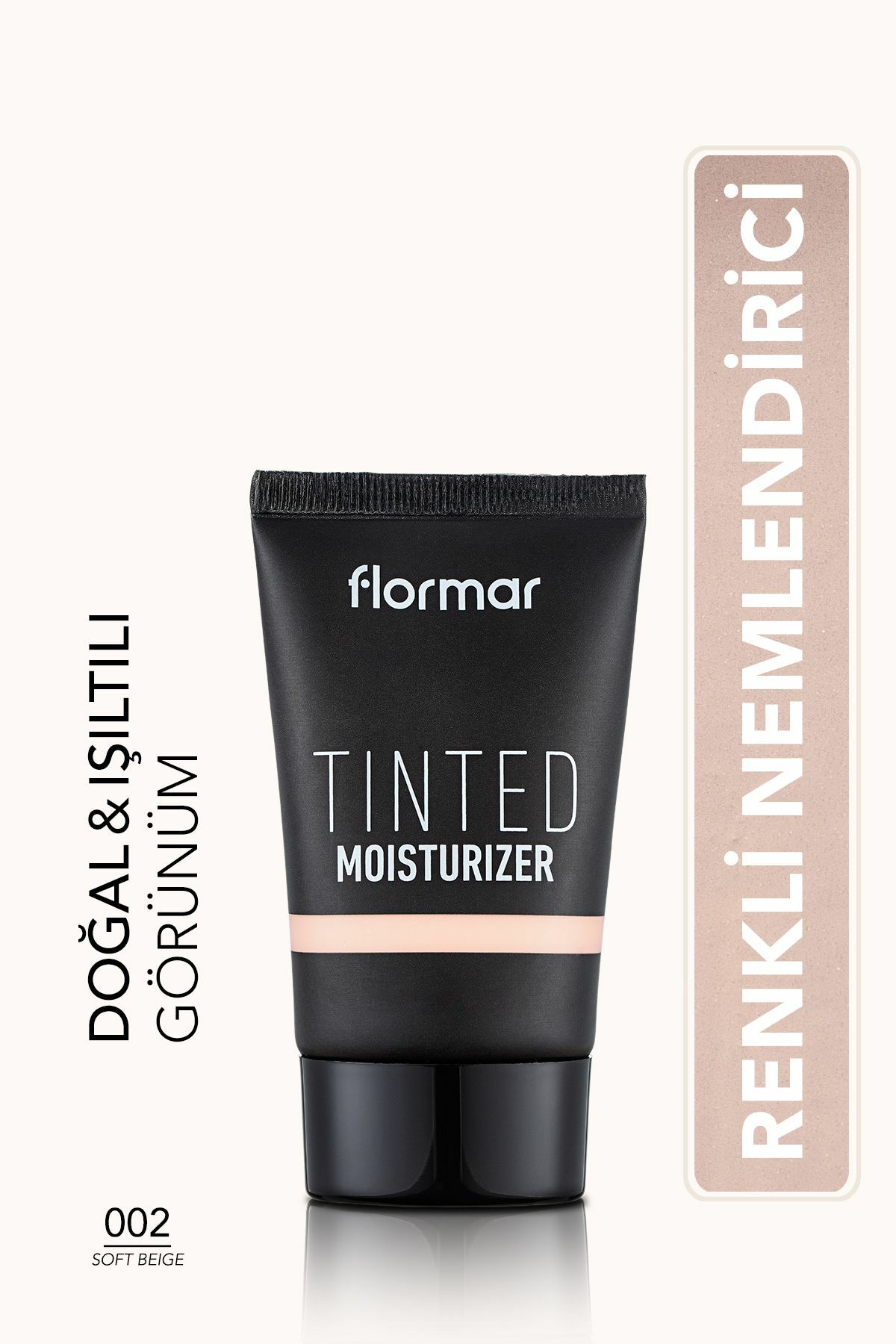Flormar Tinted Moisturizer 002 Soft Beige Eşit Tonlu & Işıltılı Görünüm Veren Renkli Nemlendirici 30 Ml