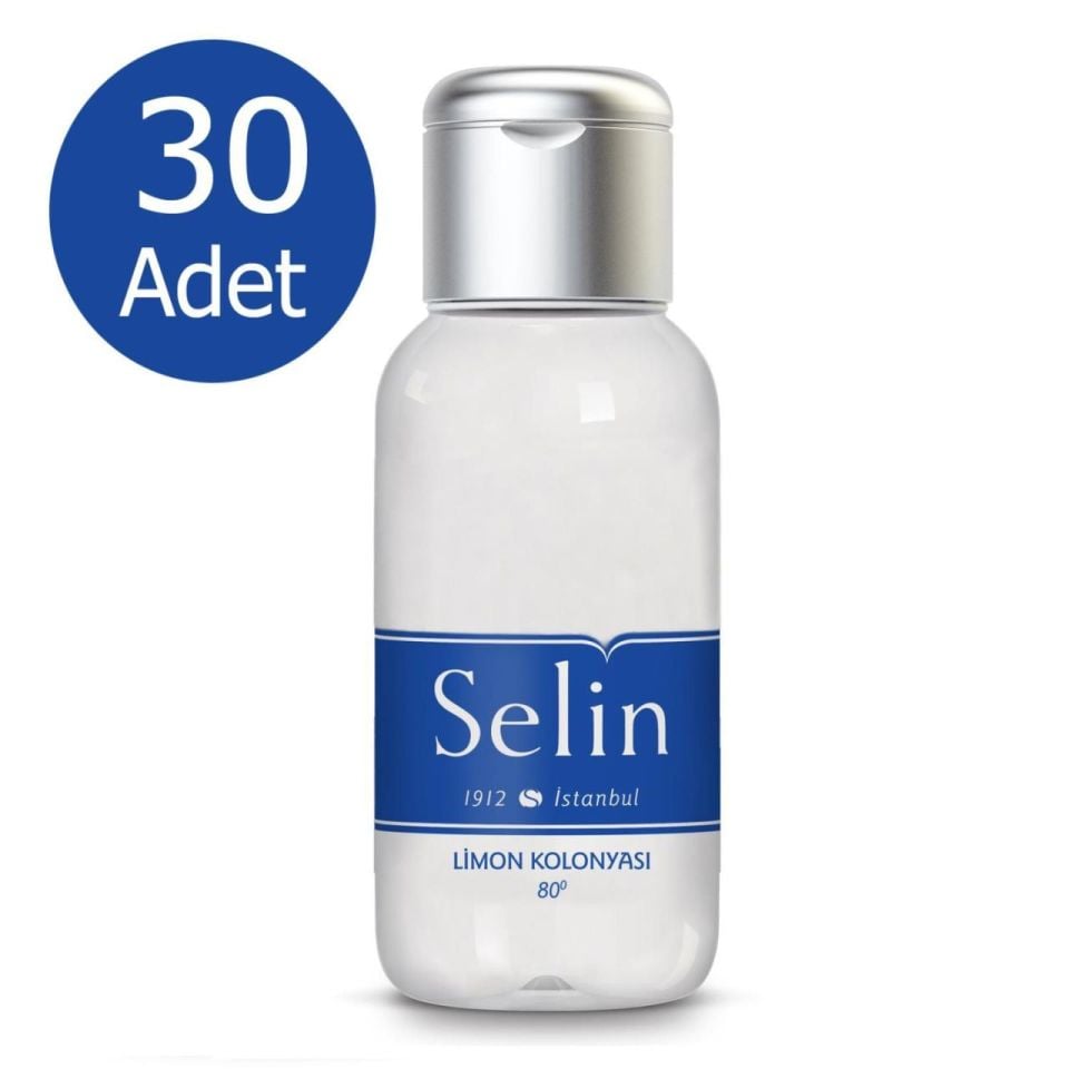 30 Adet Selin Limon Kolonyası 35 ml 80 Derece