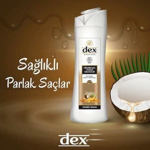 Dex Şampuan 900 Ml ( 550+350 ) Hindistan Cevizi Mucizesi Nem Dengesi