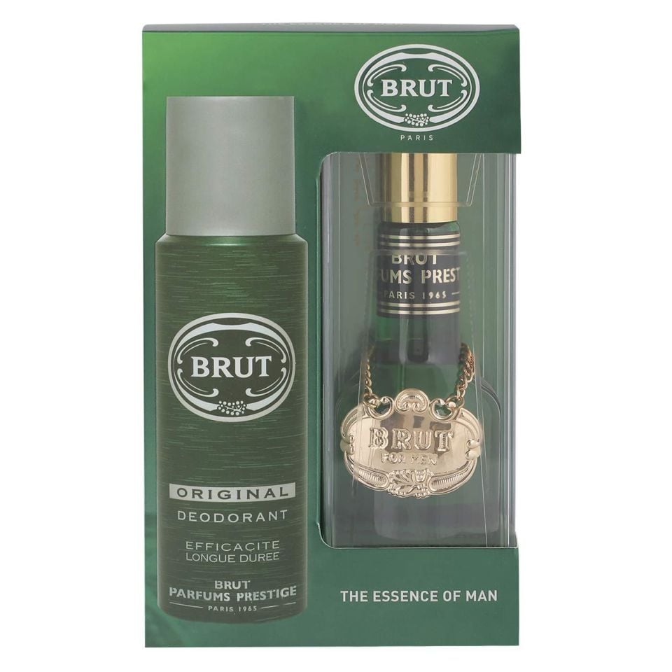 Brut Madalyonlu Edt 100 Ml Plexi Erkek Parfümü + 200 Ml Deodorant