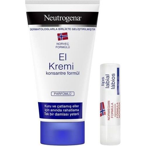 Neutrogena Parfümlü El Kremi 75 Ml + Dudak Kremi Hediye