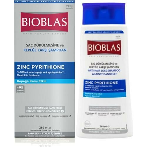 Bioblas Saç Dökülmesine Karşı Kepeğe Karşı Şampuan (Zinc Pyrition) 360 Ml