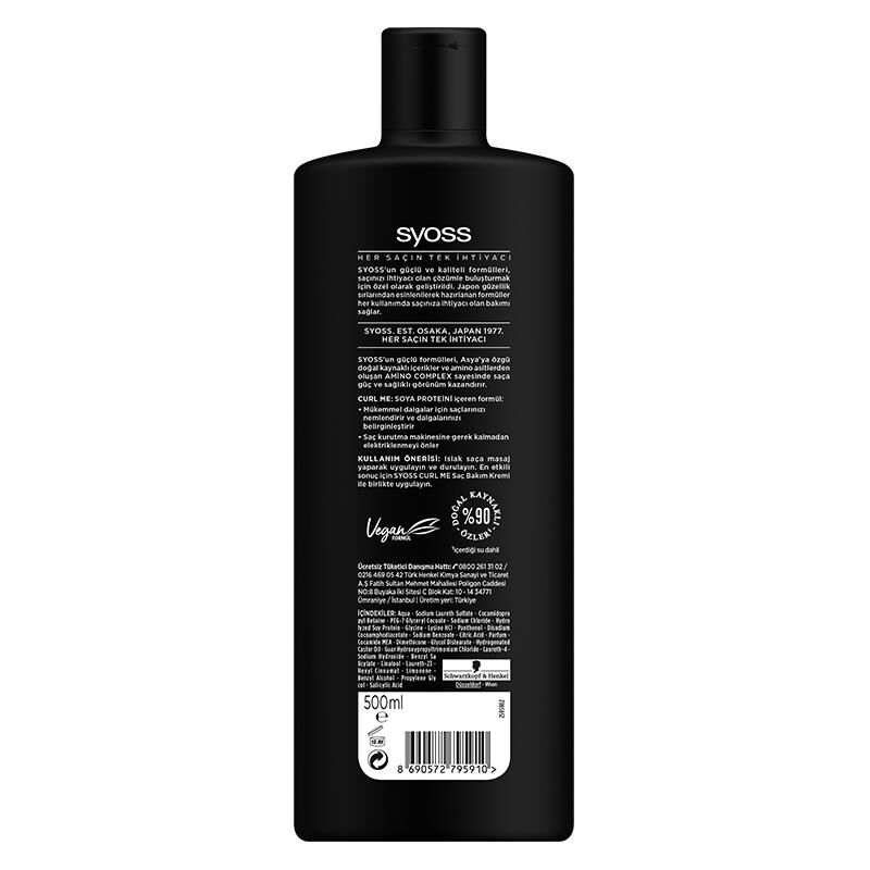 Syoss Şampuan 500 ml Curl Me Dalgalı ve Kıvırcık Saçlar