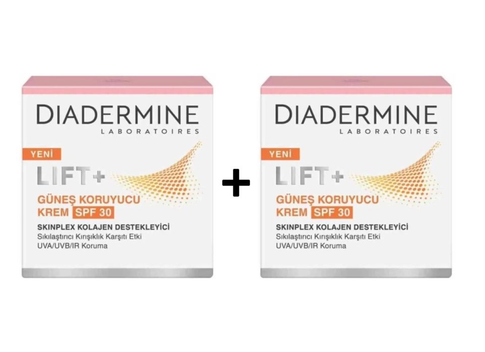 Diadermine Lift + Faktör 30 Güneş Koruyucu Gündüz Krem 50 Ml + 50 Ml Kırışık Karşıtı Sıkılaştırıcı Kolajen  ( 2li )