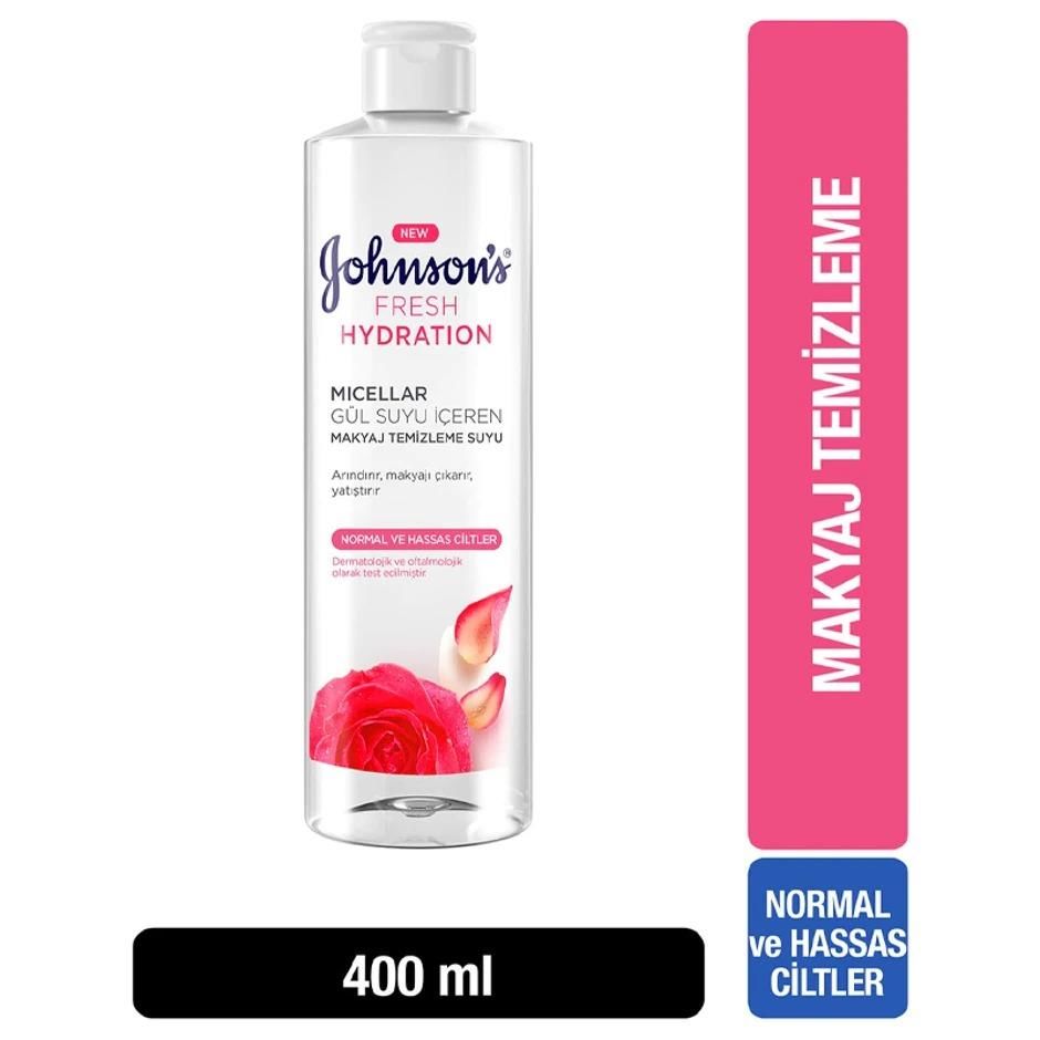 Johnsons Gül Suyu Özlü Micellar Makyaj Temizleme Suyu 400 ml