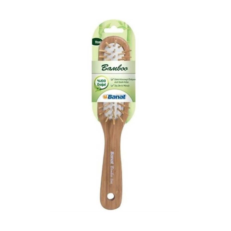 Banat Bamboo 211 %100 Doğal Saç Fırçası Küçük
