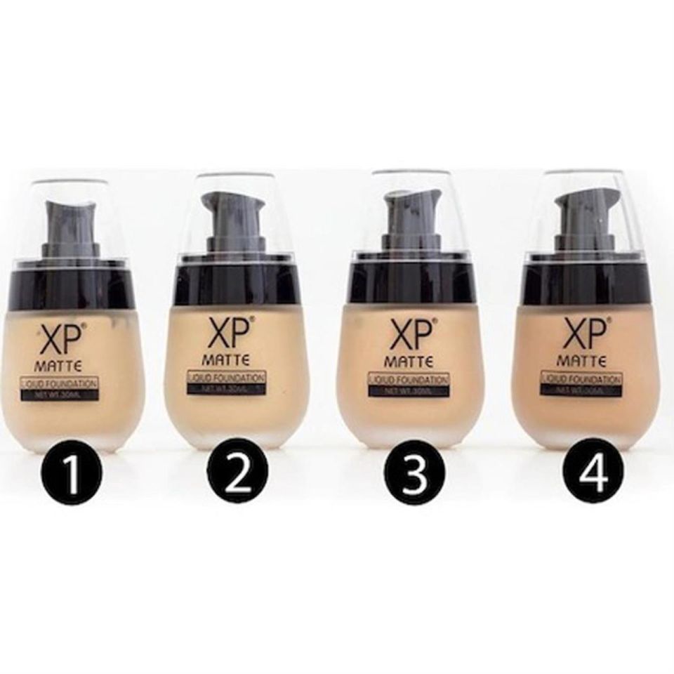 XP Oval Cam Şişe Matte Likit Fondoten 01