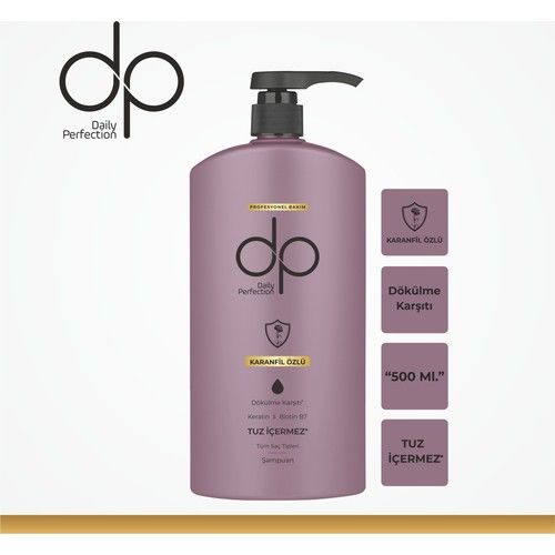 DP Bio Serisi Tuzsuz Şampuan 500 Ml Karanfil Özlü