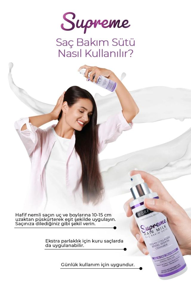Morfose Supreme Saç Bakım Sütü 200 ml Önleyen Yumuşak Saçlar