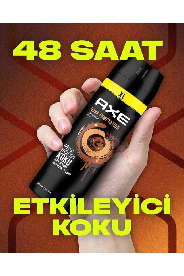 Axe Dark Temptation Deodorant 200 Ml 48 Saat Etkileyici Koku
