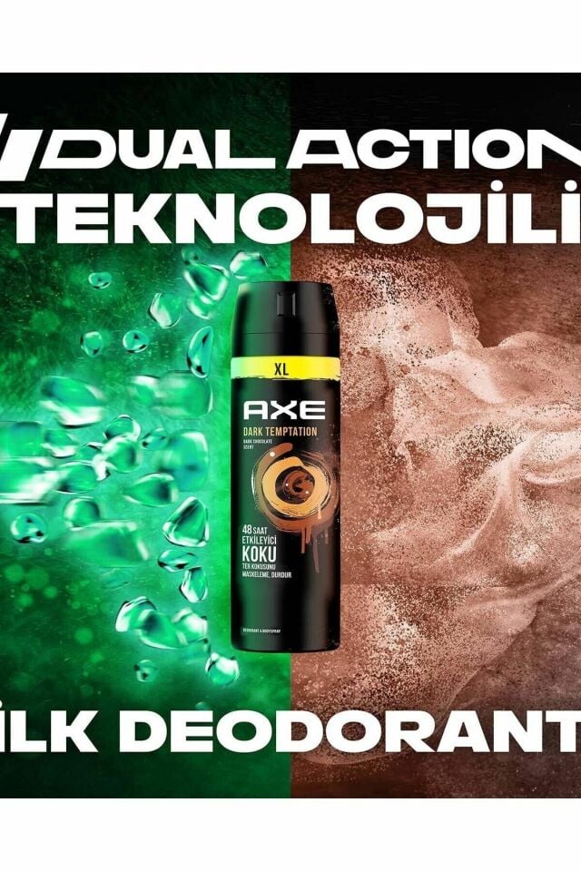 Axe Dark Temptation Deodorant 200 Ml 48 Saat Etkileyici Koku