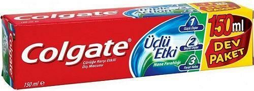 Colgate Üçlü Etki Nane Ferahlığı Diş Macunu 150 ml