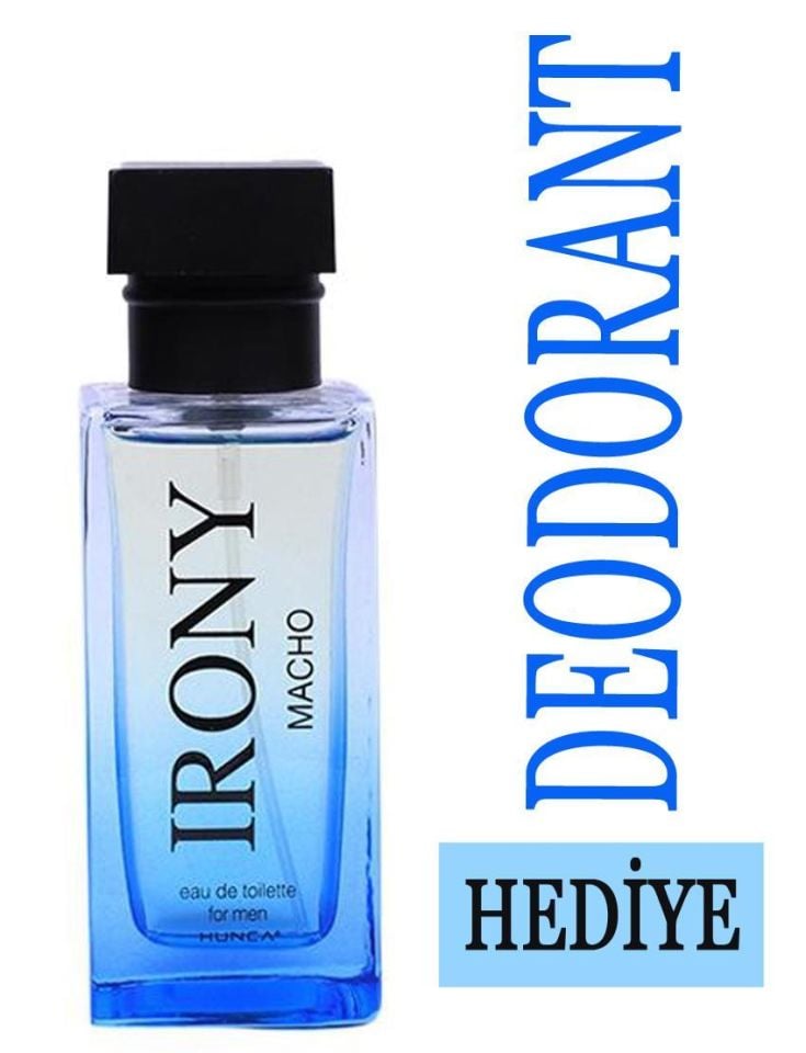 Hunca Irony Macho Set EDT 50 ml + 150 ml Deodorant Erkek Parfümü