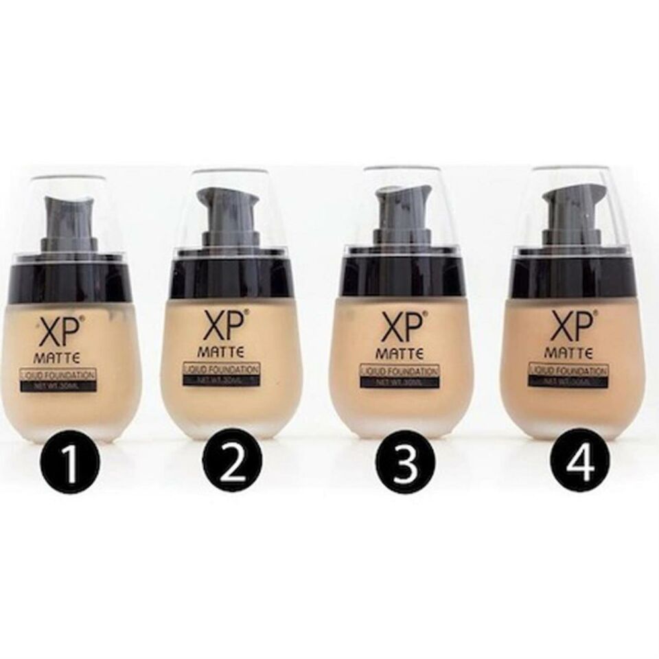 XP Oval Cam Şişe Matte Likit Fondoten 02