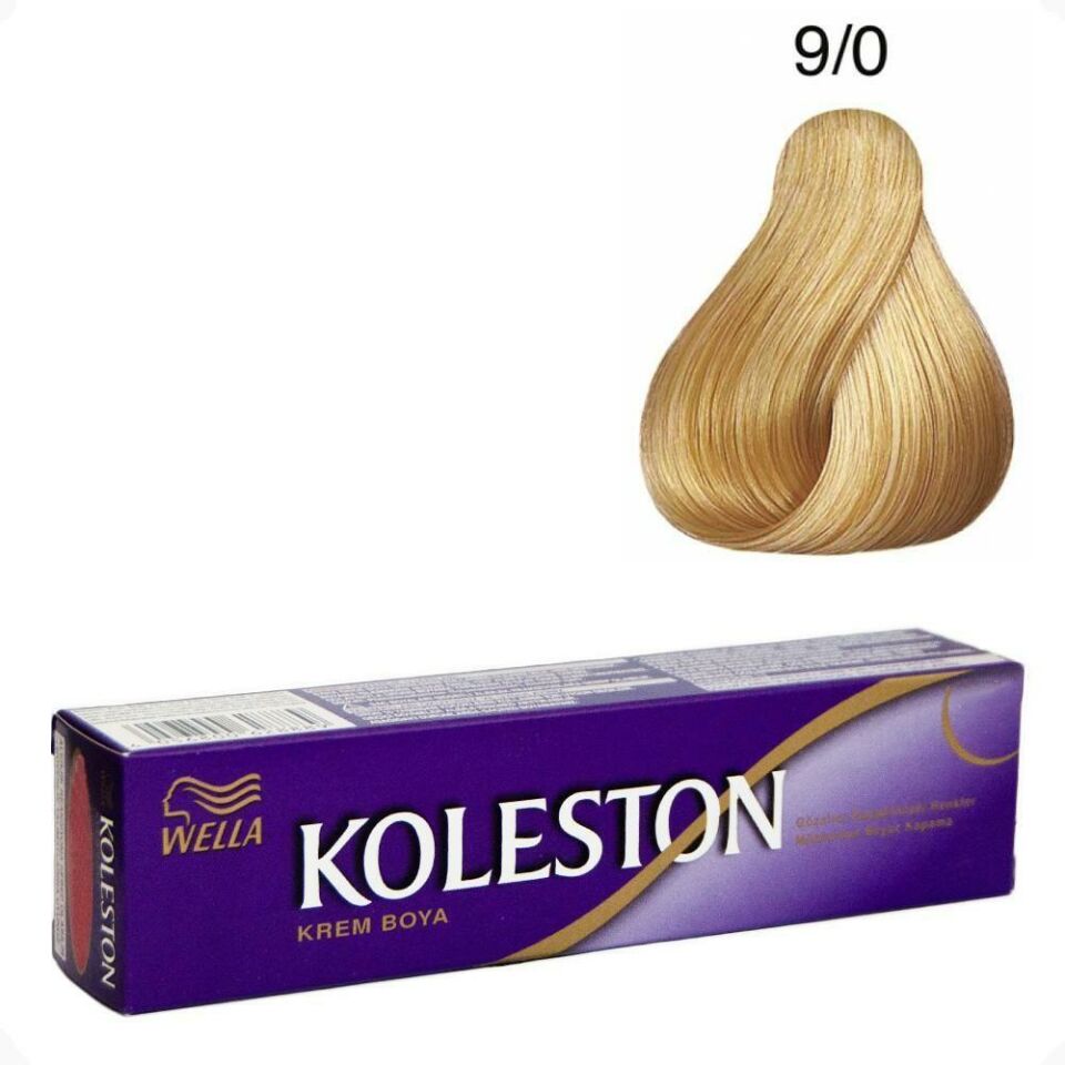 Koleston Tüp 9.0 Sarı Saç Boyası + Oksidan Sıvı 50 Ml