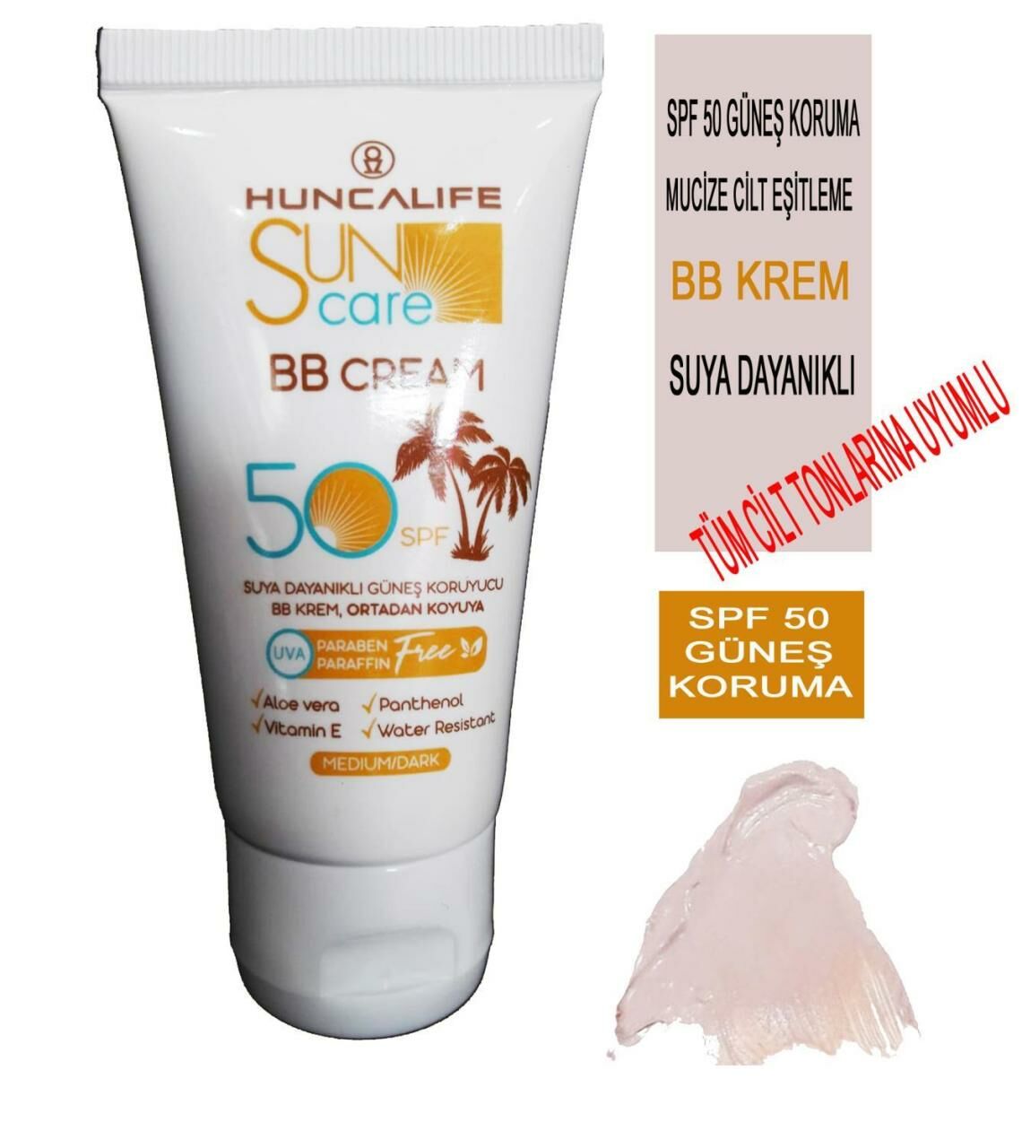 Hunca Life Sun Care 50 Ml BB Krem SPF 50 Güneş Korumalı Mucize Cilt Tonlayıcı