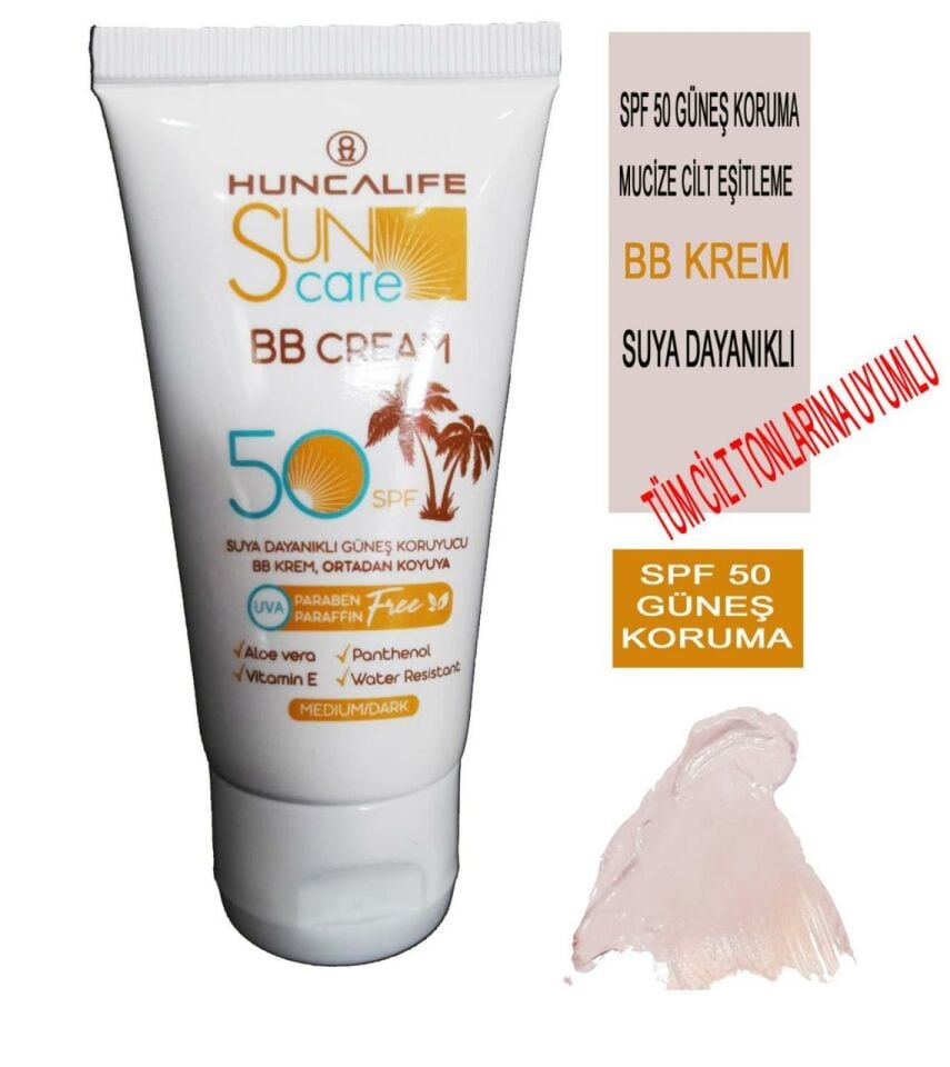 Hunca Life Sun Care 50 Ml BB Krem SPF 50 Güneş Korumalı Mucize Cilt Tonlayıcı