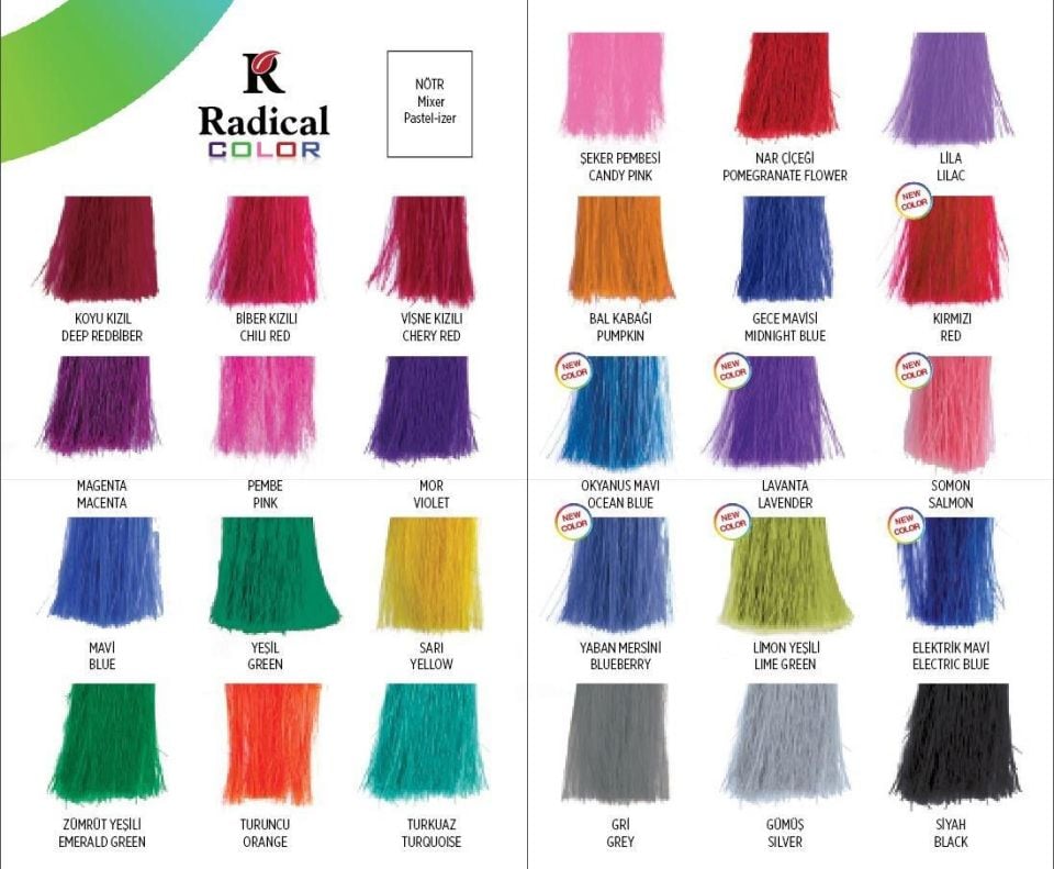 Radical Jeans Color 250 Ml Saç Boyası Gece Mavisi