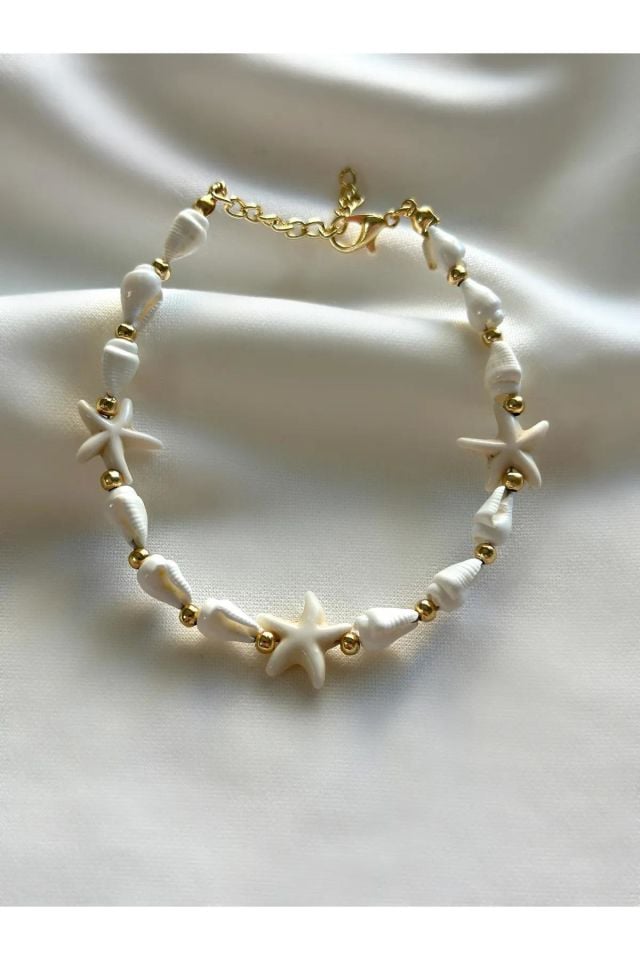 Rakoz Design Deniz Kabuğu Yıldızlı Bileklik