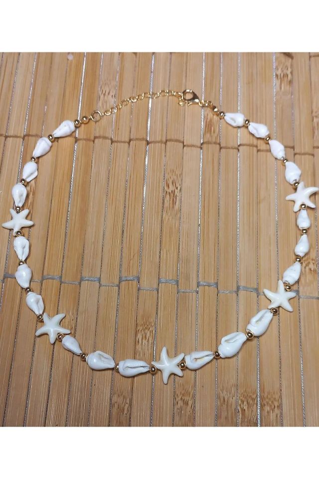 BNGaksesuar Deniz Kabuğu Deniz Kabuklu Doğaltaş Kolye