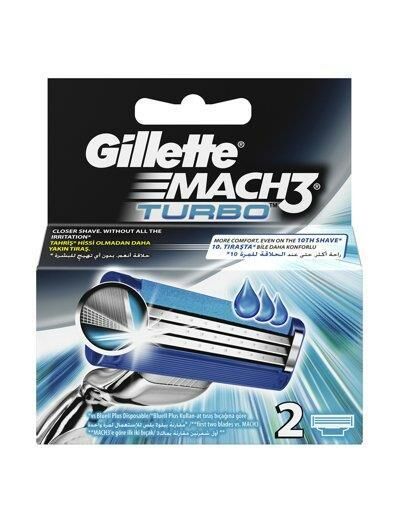 Gıllette Mach3 Turbo Yedek Tıraş Bıçağı 2'li