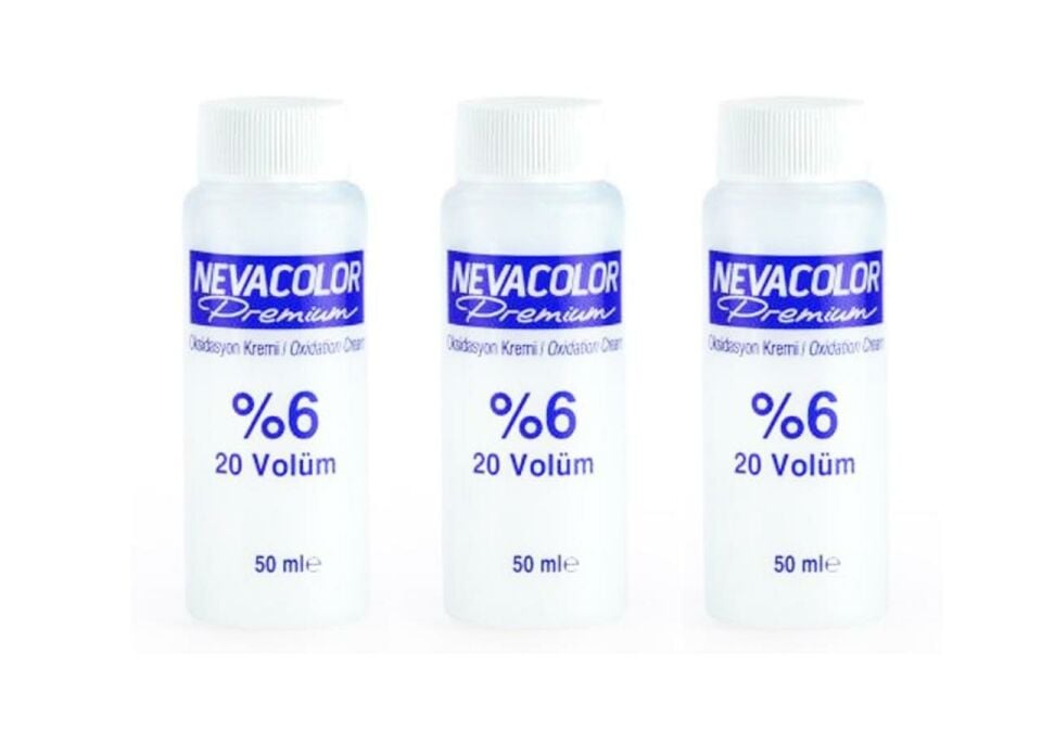 3 Adet Neva Color Oksidan Krem 50 ML 20 Wolume -%6 KOYU TON SAÇLARA