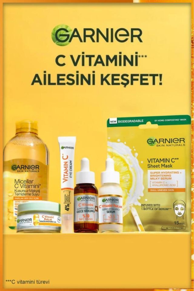 Garnier C Vitamini Parlak Süper Aydınlatıcı Gece Serum 30 Ml