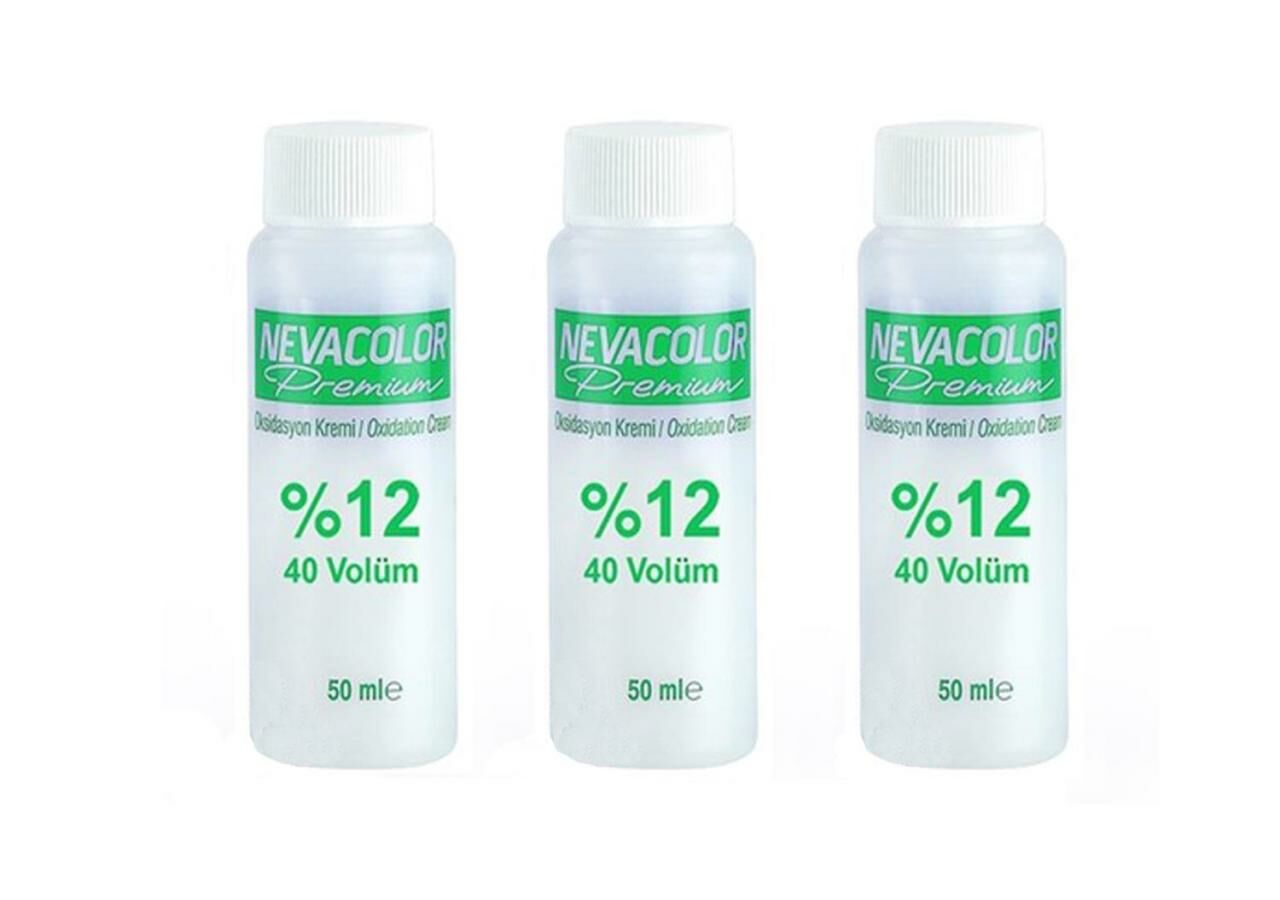 3 Adet Neva Color Oksidan Krem 50 ML 40 Wolume -%12 AÇIK TON SAÇLARA