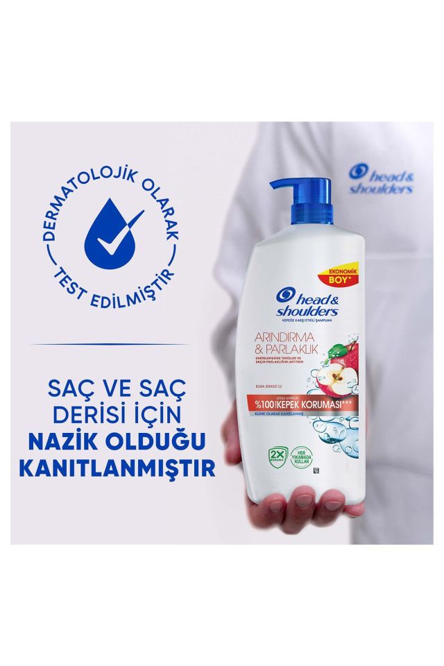 Head Shoulders Şampuan 800 Ml Arındırma ve Parlaklık Kepeğe Karşı Etkili Pompalı