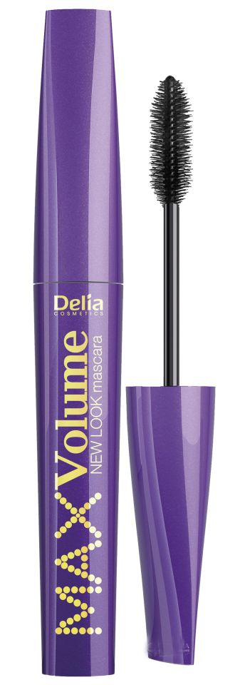 Delia Maskara Doğal Görünümlü Uzun ve Max Volume New Look Suya Dayanıklı Siyah Mascara 12 ml Silikon