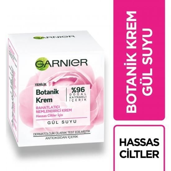 Garnier Nemlendirici Krem 50ml Hassas Gül Suyu Botanik Rahatlatıcı
