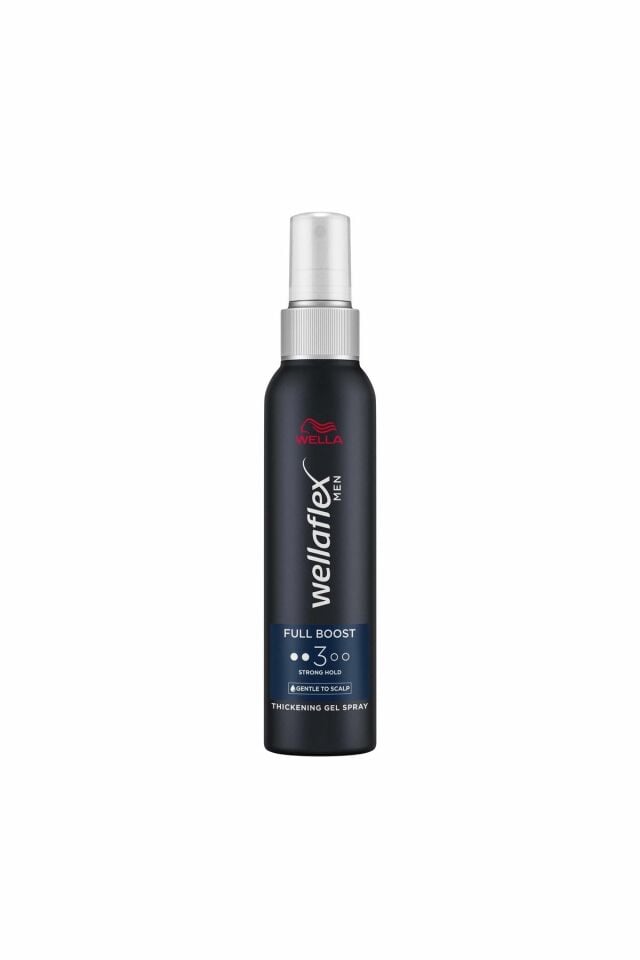 Wellaflex Men Full Boost Thickening Daha Kalın Telli Ve Dolgun Görünümlü Saçlar İçin Kafein İçeren Güçlü Jel Saç Spreyi Strong Hold - 150 ml