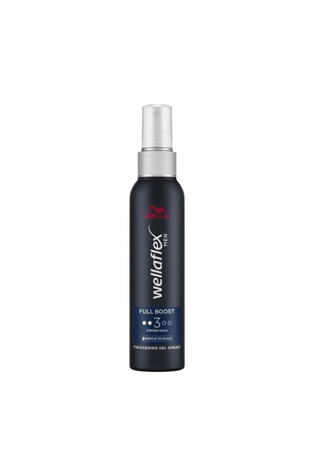 Wellaflex Men Full Boost Thickening Daha Kalın Telli Ve Dolgun Görünümlü Saçlar İçin Kafein İçeren Güçlü Jel Saç Spreyi Strong Hold - 150 ml
