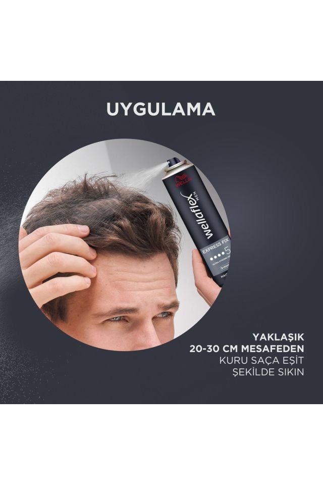 Wella Flex Men Express Fıx Saç Sprey Ultra Strong 250 Ml