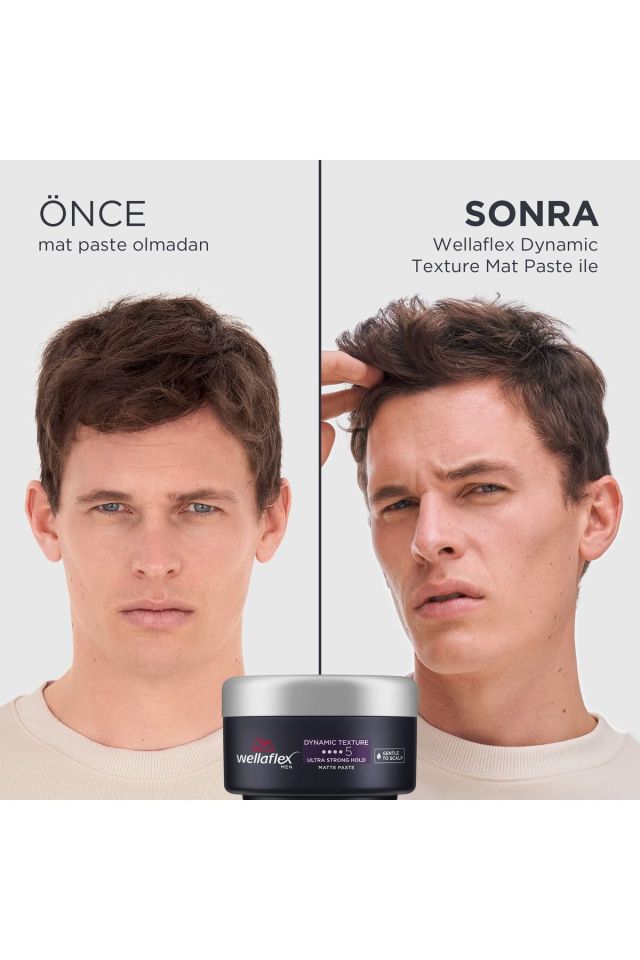 Wella Wellaflex Men Dynamic Texture Saç Şekillendirici Mat Wax 75 Ml