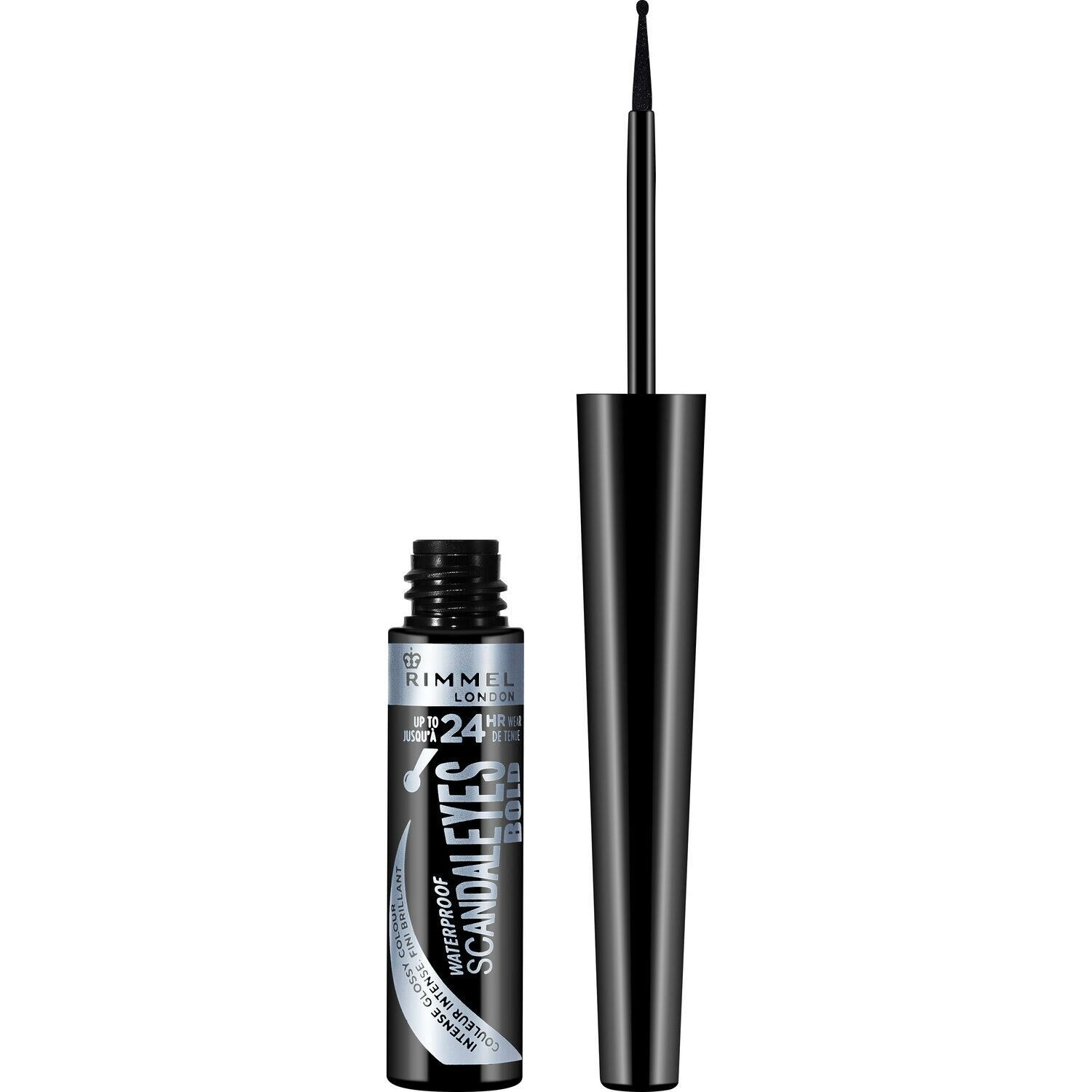Rimmel London Scandal Eyes Waterproof Bold Liquid Eyeliner Black Top Uçlu