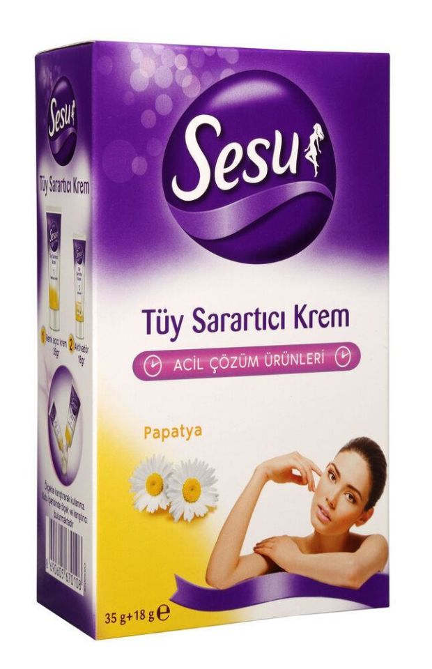 Sesu Tüy Sarartıcı Krem 35 Ml + 18 ml