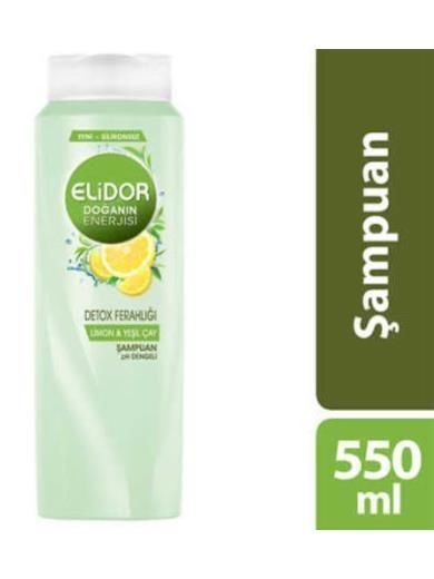 Elidor Doğanın Enerjisi Detox Ferahlığı 550 ml Şampuan Limon/Yeşil Çay
