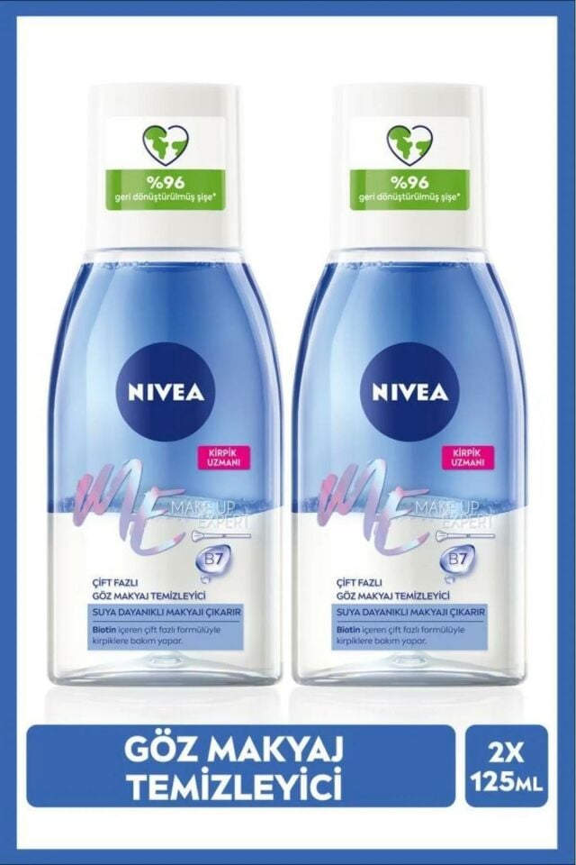 Nivea Çift Etkili Göz Makyaj Temizleyici 125 Ml + 125 Ml