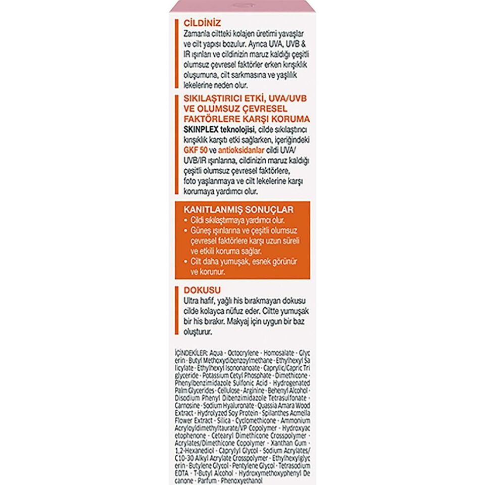Diadermine Lift Sıkılaştırıcı GKF 50+ Güneş Koruyucu Losyon 40 Ml