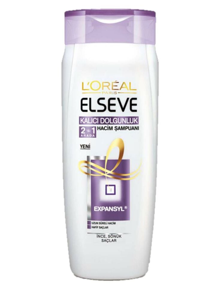 Loreal Elseve Kalıcı Dolgunluk 2'si 1 Arada Hacim Şampuanı 650 ml