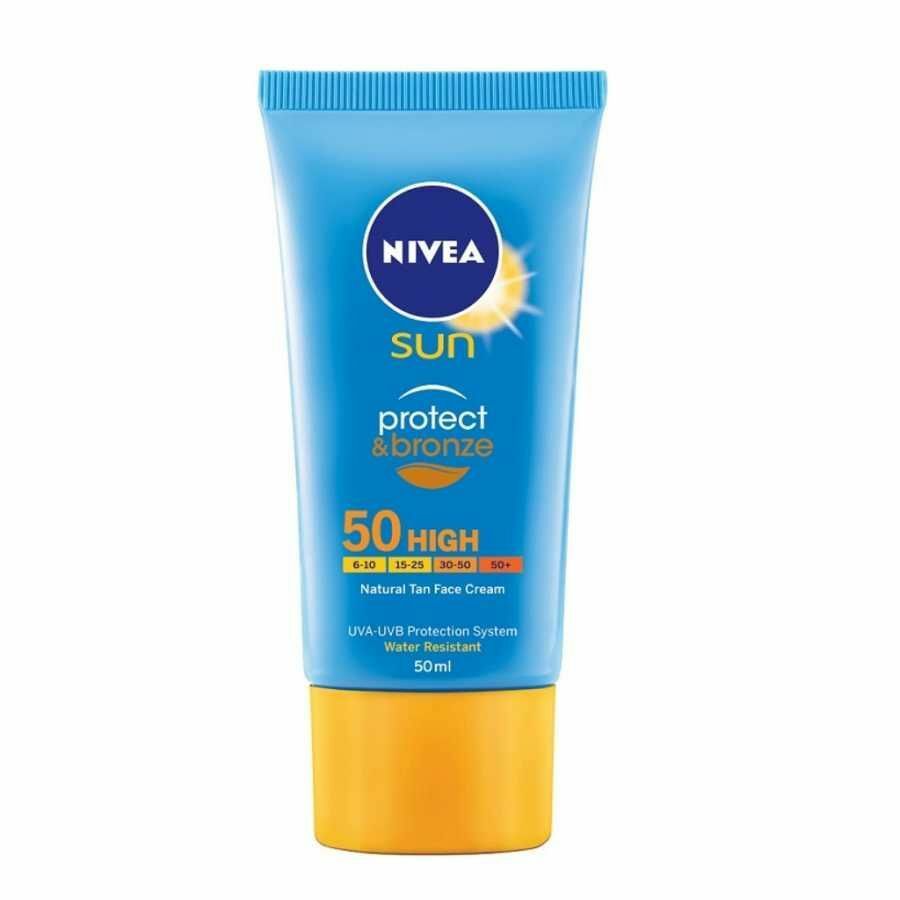 Nivea Sun 50 GKF Yüksek Koruma ve Bronzluk Yüz Kremi 50 ml